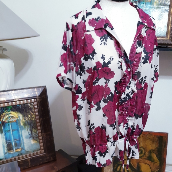 Womens Sheer Blouse MILLERS - Picture 1 of 8